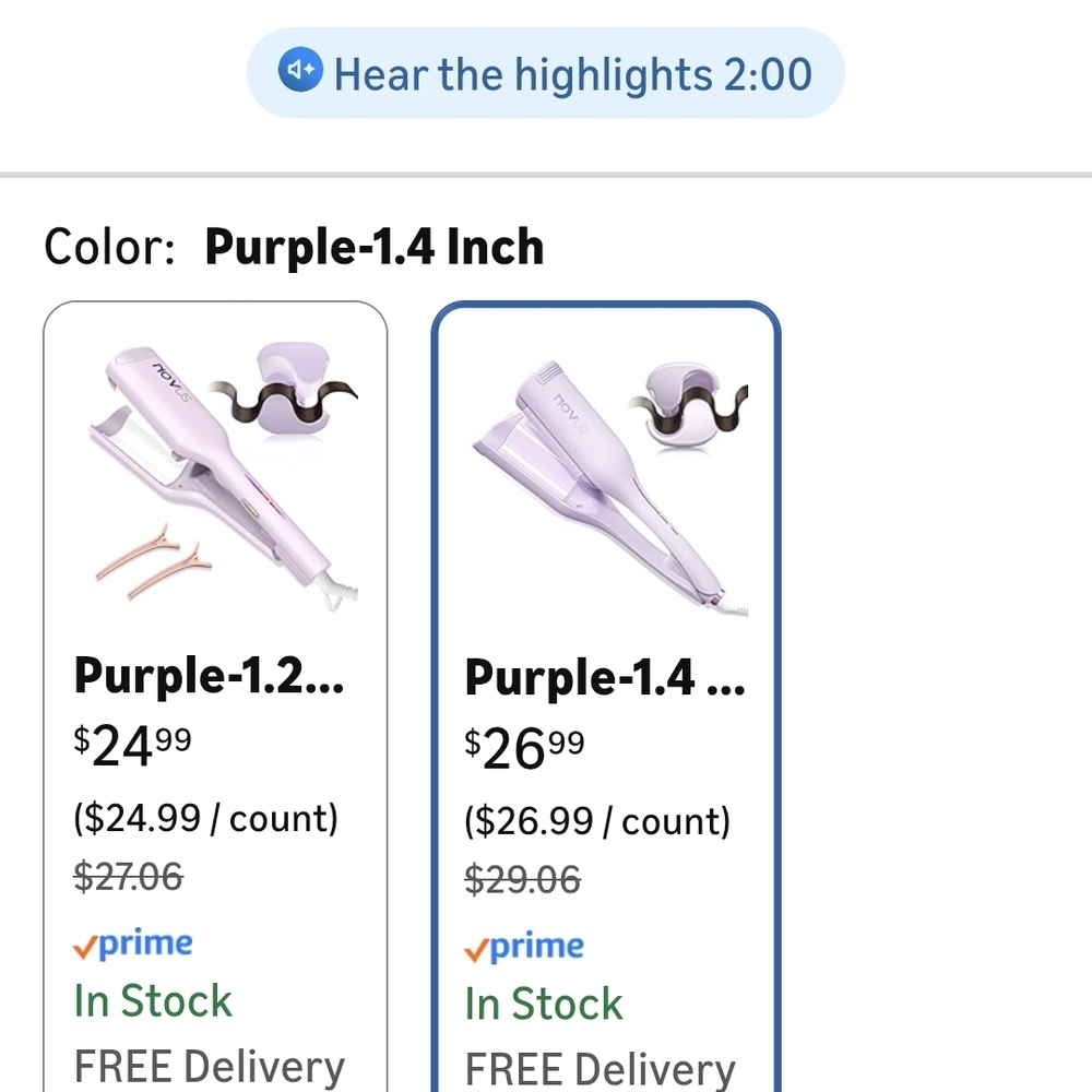 Purple Hair Curler for Women - Picture 5 of 5